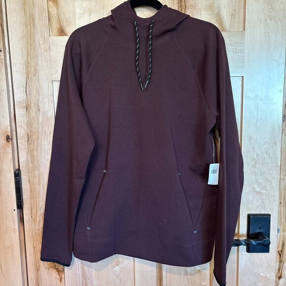NWT Old Navy Active Dynamic Fleece Pullover Hoodie M Medium Maroon - Picture 1 of 7